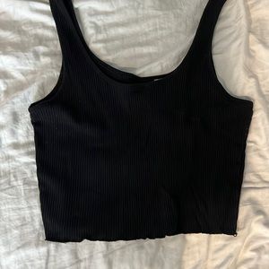 Black Cropped Tank